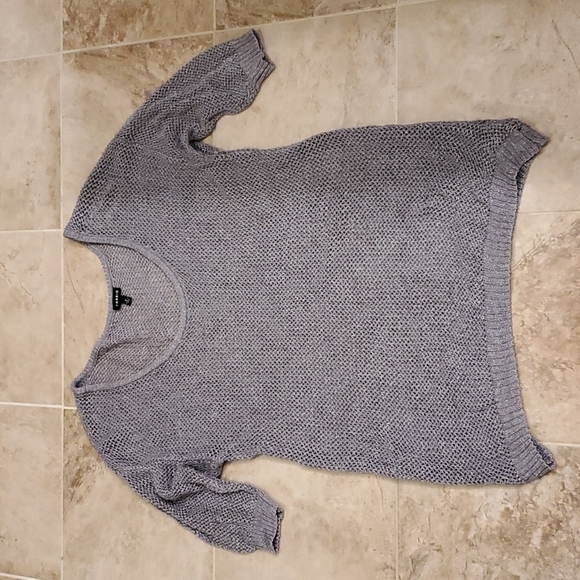 torrid Sweaters - Torrid short sleeve knit sweater in shiny gray